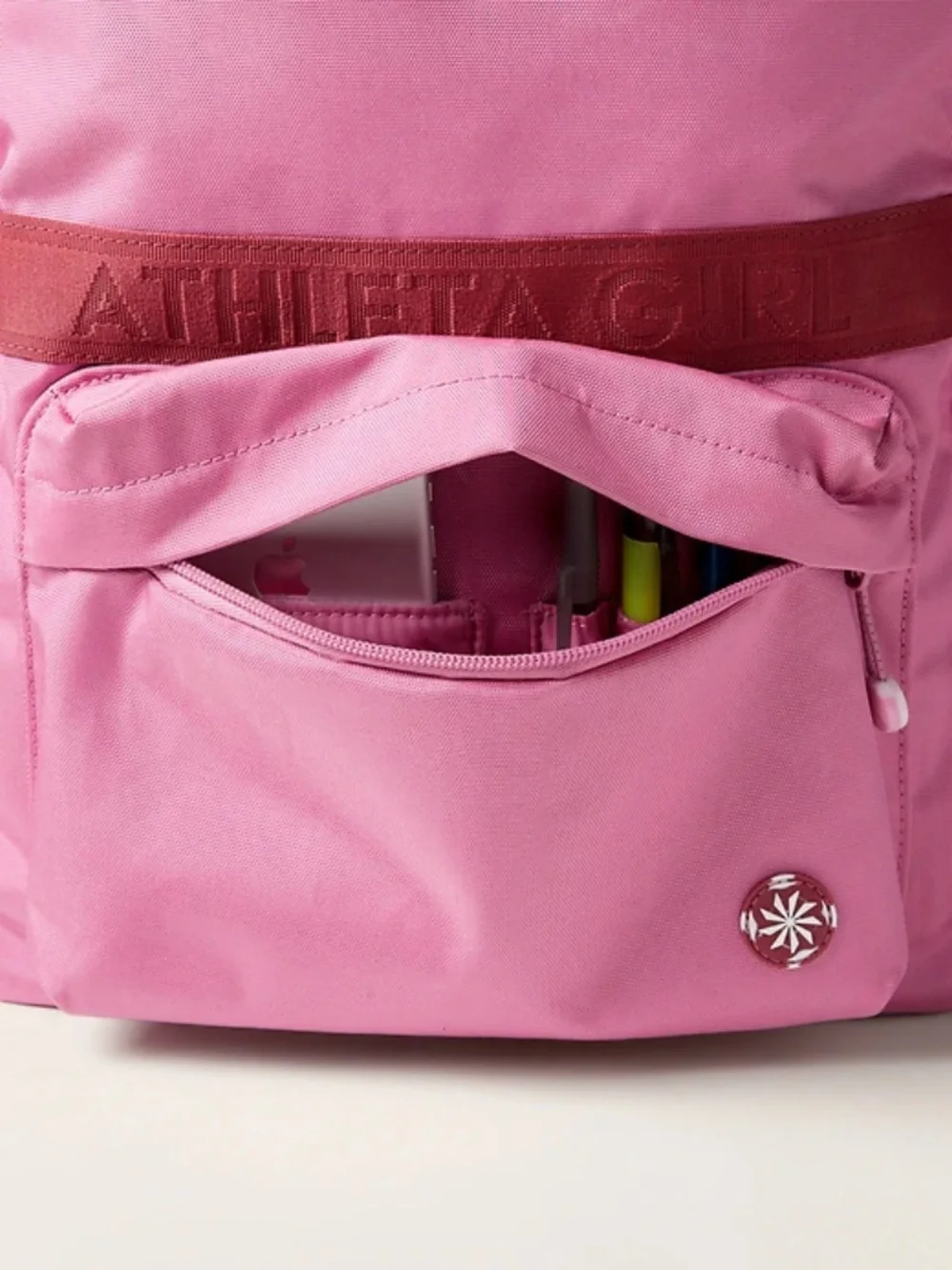 Athleta Girl $65 Limitless Backpack Color Maritima Pink